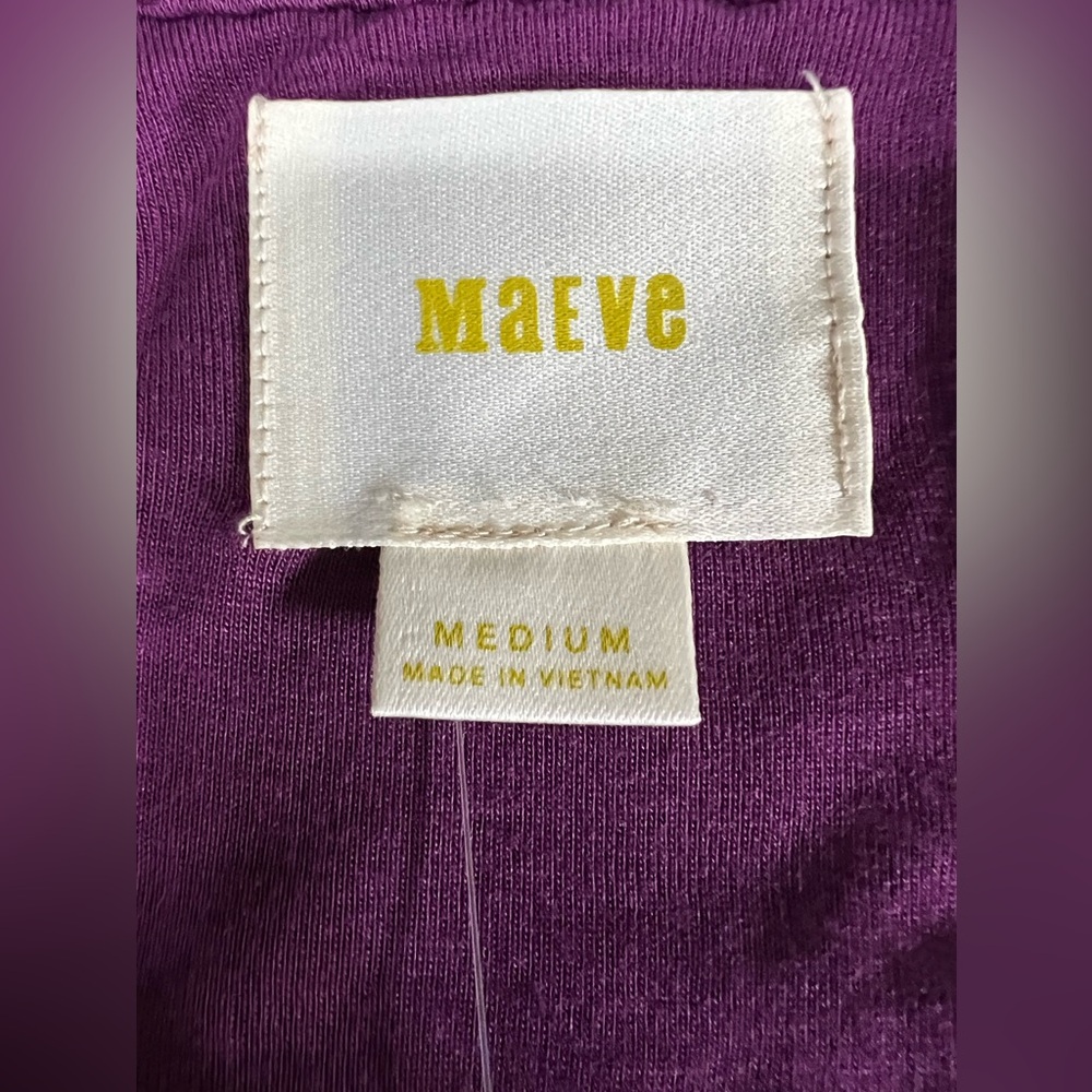 Maeve Anthropologie Leila Purple Lace Dress Balloon Sleeve Size Medium - Picture 10 of 11